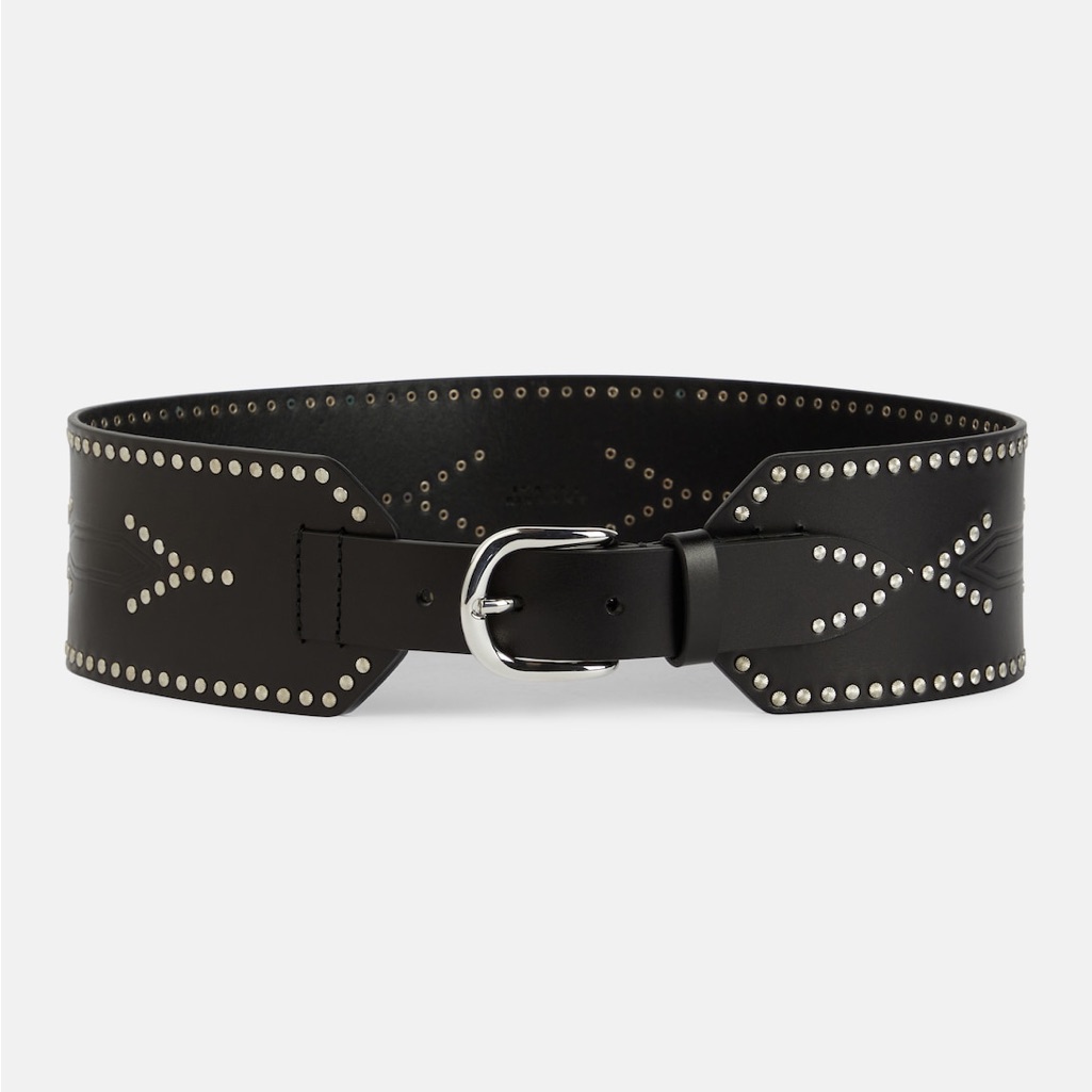 Isabel Marant Telma Wide Studded Leather Belt L/Xl 90cm Nwot